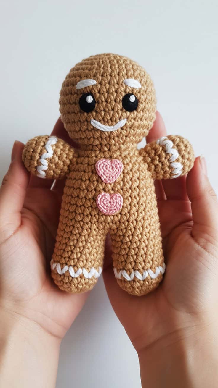 18 Gingerbread Man Crochet Patterns: Make Your Holidays Extra Cozy! 35 a handcrafted crochet gingerbread man pl dlV8SxoLTcaIU LatK8m2w 93qrqTZ5RCqt0NlZngmHzg