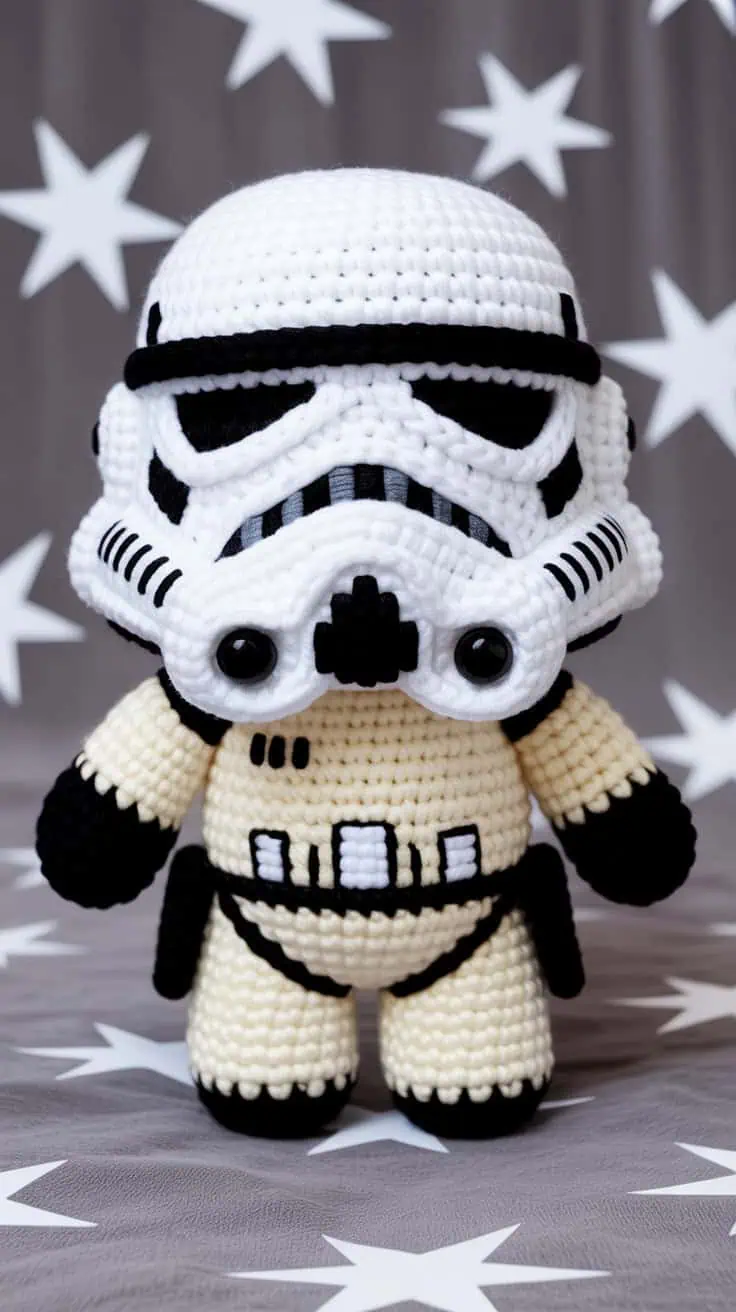 16 Darth Vader Crochet Patterns: Unleash Your Inner Sith with Creative Crafts 18 a handcrafted crochet stormtrooper from iLEvA99cRTyhVC39RAvWOg TuQQfl8YRGq7z39FeRMRjQ1