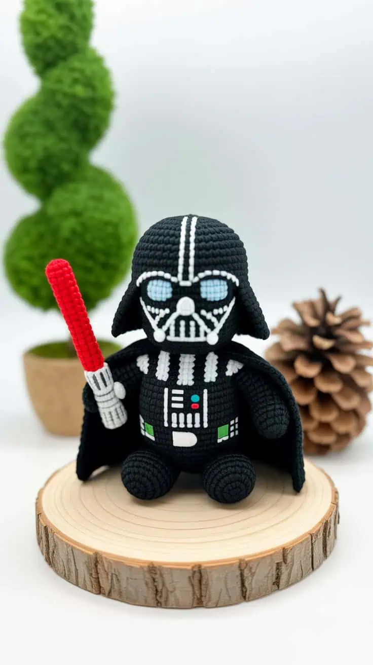16 Darth Vader Crochet Patterns: Unleash Your Inner Sith with Creative Crafts 16 a handcrafted darth vader plush toy