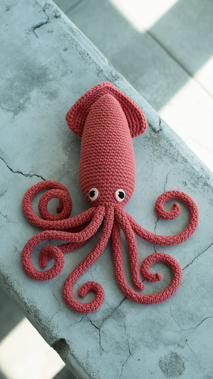 24 Squid Crochet Patterns: Unique Designs for Ocean-Loving Crafters 53 a photograph of a vibrant cherry red cro Trvz huVQimphAFeaPEa3Q W9YZZgI4S9aydgMlMzGzJg