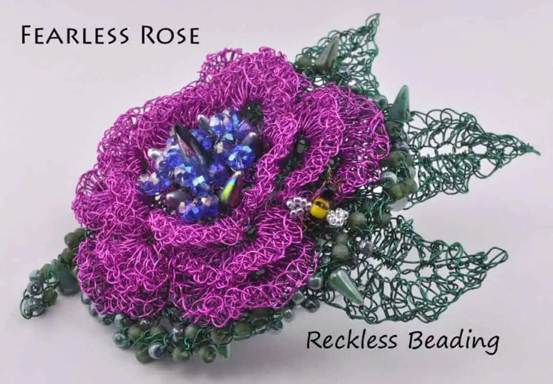 19 Plarn & Tarn Projects for Sustainable Creations 18 Rose Wire Crochet and Twisting