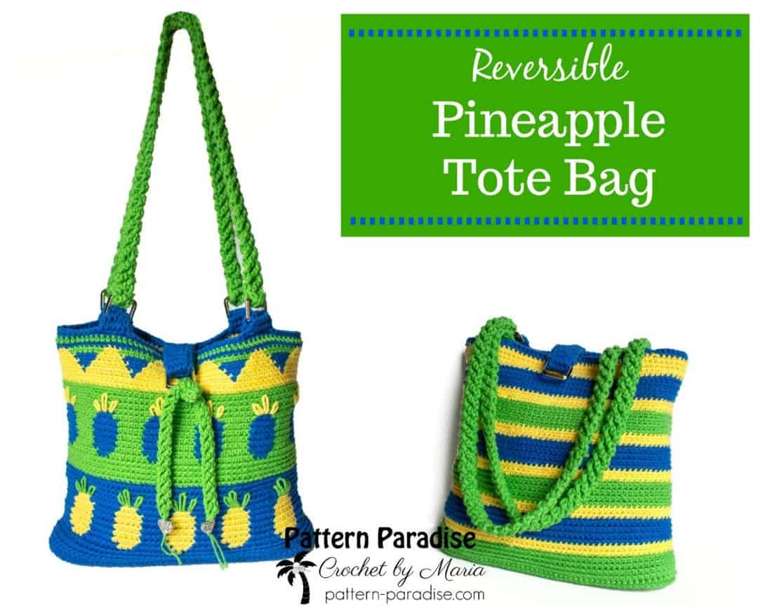 Meet Crochet Designer Maria Bittner of Pattern Paradise 4 Reversible Market Or Beach Tote Bag