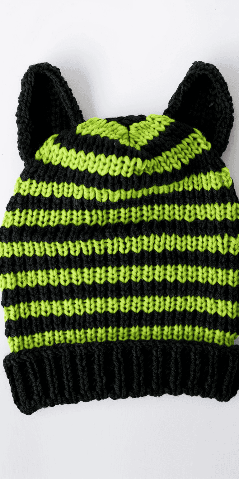 24 Cat Beanie Crochet Patterns: Unleash Your Inner Crafter Today! 8 jakecain7 httpss.mj .rund2Us9Q6l1xI The image shows a knitted e51b3dee becf 44de 9601 15960ebb0c93 3