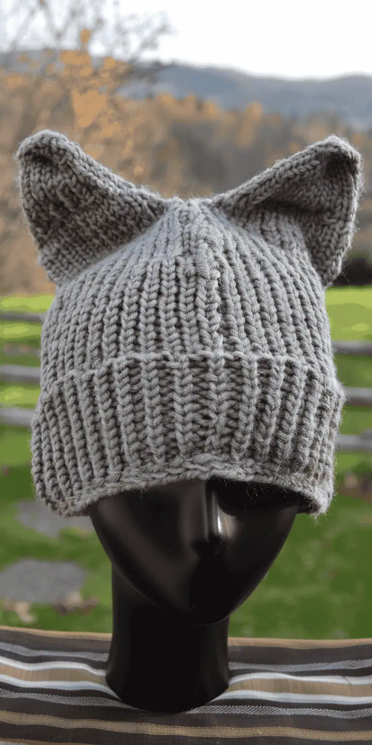 24 Cat Beanie Crochet Patterns: Unleash Your Inner Crafter Today! 4 jakecain7 httpss.mj .rungiKVrof Vi8 The image shows a gray kni cad7baa3 0552 4ead 9a74 07fb07d55125 0