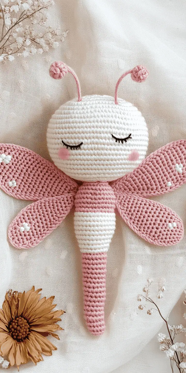 Alba Dragonfly Crochet Pattern in Multiple Languages