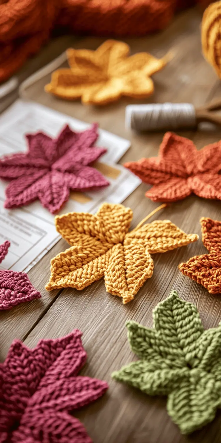 Autumn Leaves Crochet Pattern Bundle – DIY