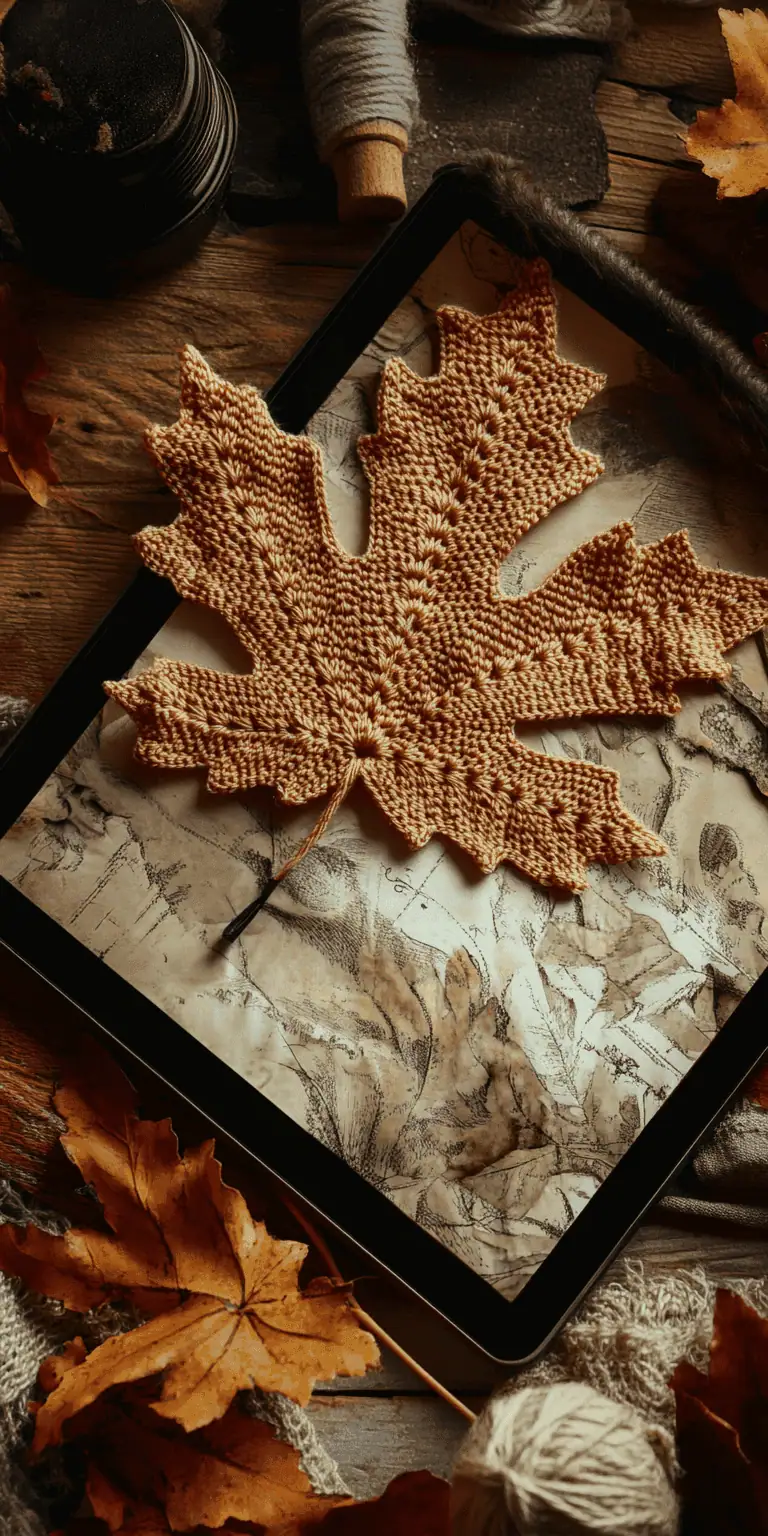 Crochet Maple Leaf Pattern with Video Tutorial2