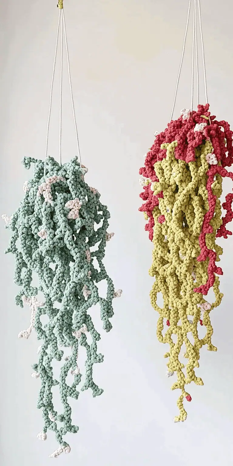 12 Hanging Plant Crochet Patterns: Brighten Your Home with Handmade Decor 9 Easy Step by Step Vines Crochet Pattern Guide