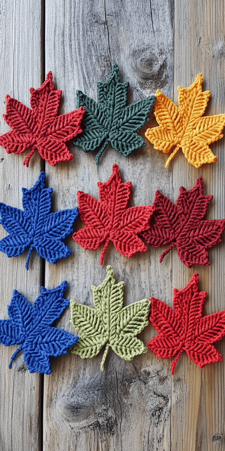 Fast Easy Autumn Leaf Crochet Patterns