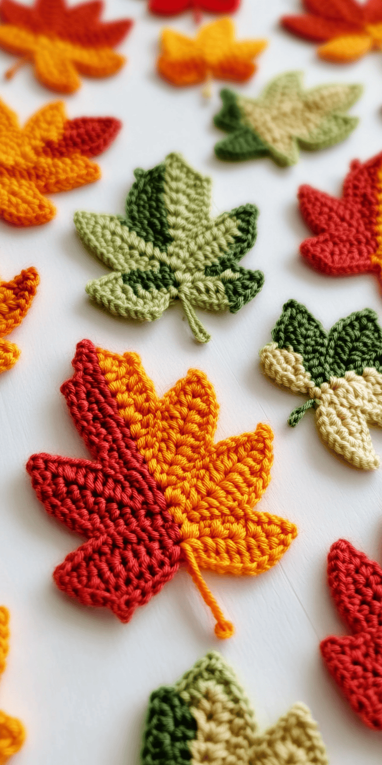 Fast Easy Autumn Maple Leaf Crochet Patterns