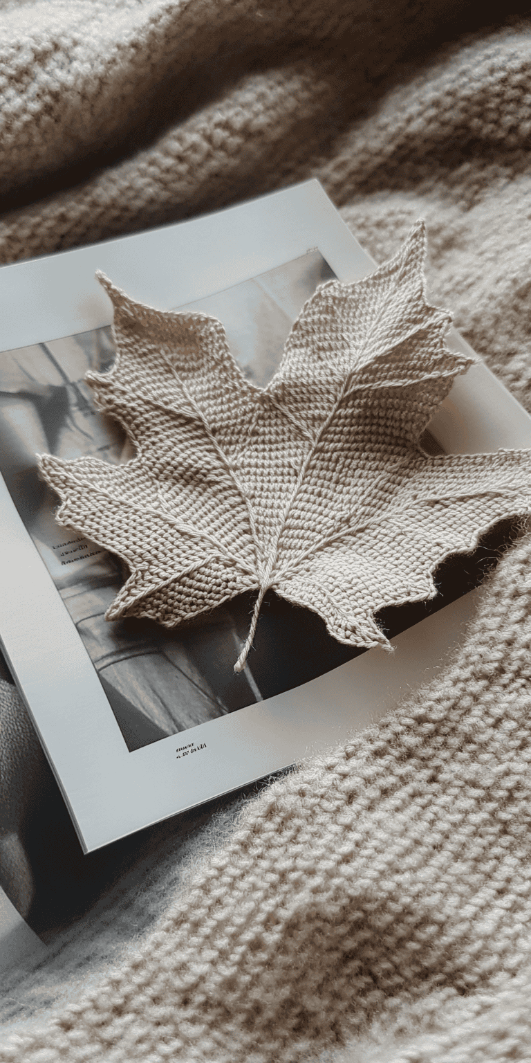 Maple Leaf Applique Crochet Pattern Tutorial