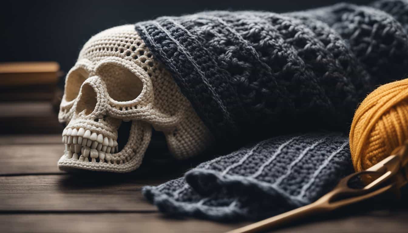 Skull Scarf Crochet Pattern