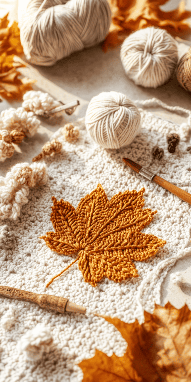 Step by Step Maple Leaf Crochet Pattern