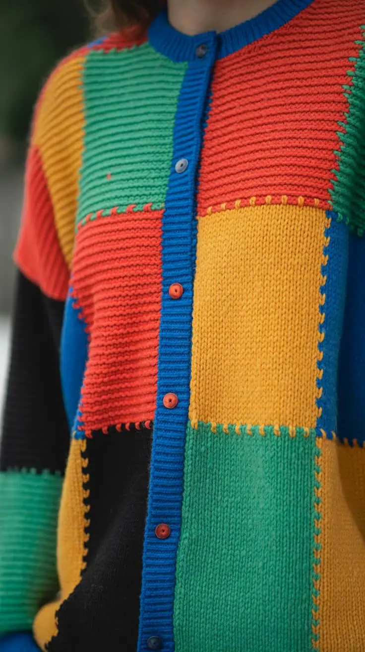 17 Harry Styles Cardigan Crochet Patterns: Customized Comfort for All Fans! 34 a close up photograph of a colorful