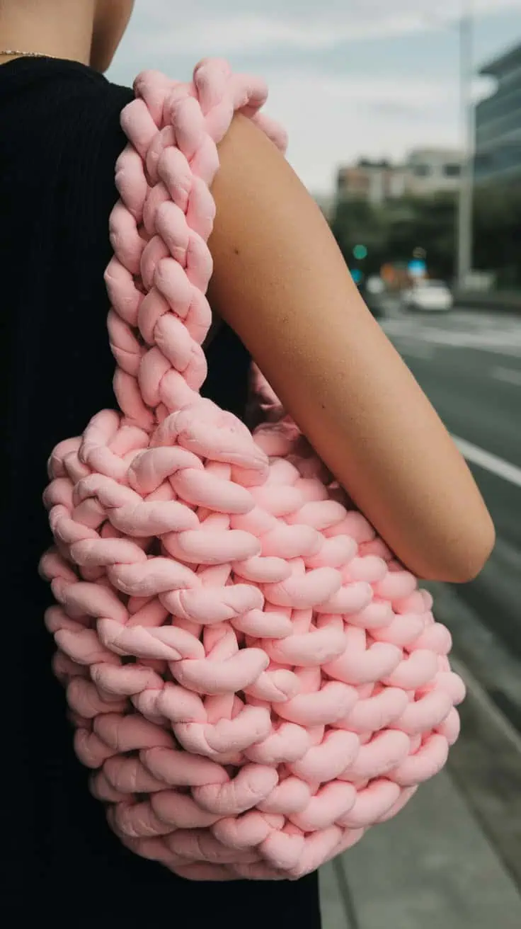 30 Messenger Bag Crochet Patterns: Unleash Your Creativity with Easy DIY Designs 27 a close up shot of a person s arm and sh 3aGbiKQGRluQQiD5wq5x0w ACRZm0UcTtyUlx nHeY3Og