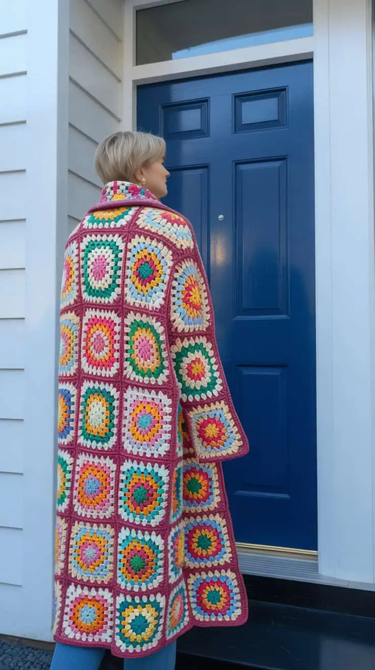 17 Harry Styles Cardigan Crochet Patterns: Customized Comfort for All Fans! 6 a photograph of a person wearing a long 06o7CpDBSJCLM0HhSw6F3g 46iL qD3QhiQg