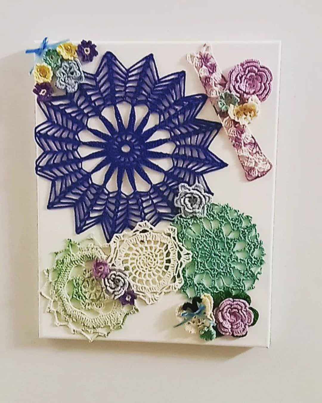 Innovative Ways to Display Your Favorite Crochet Projects 2 Fiber Arts On Canvas