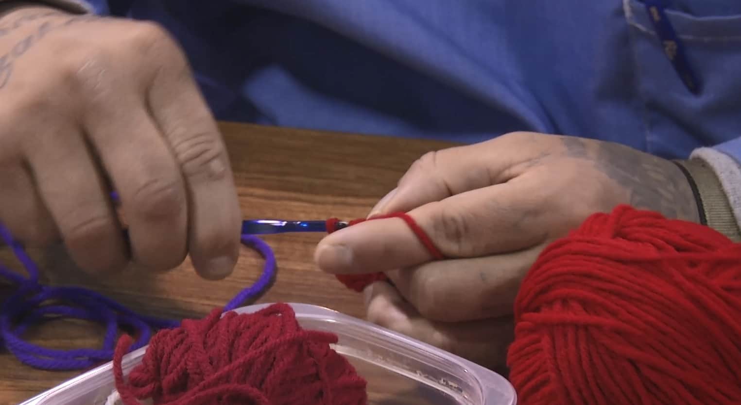 Beading and crochet at Pelican Bay