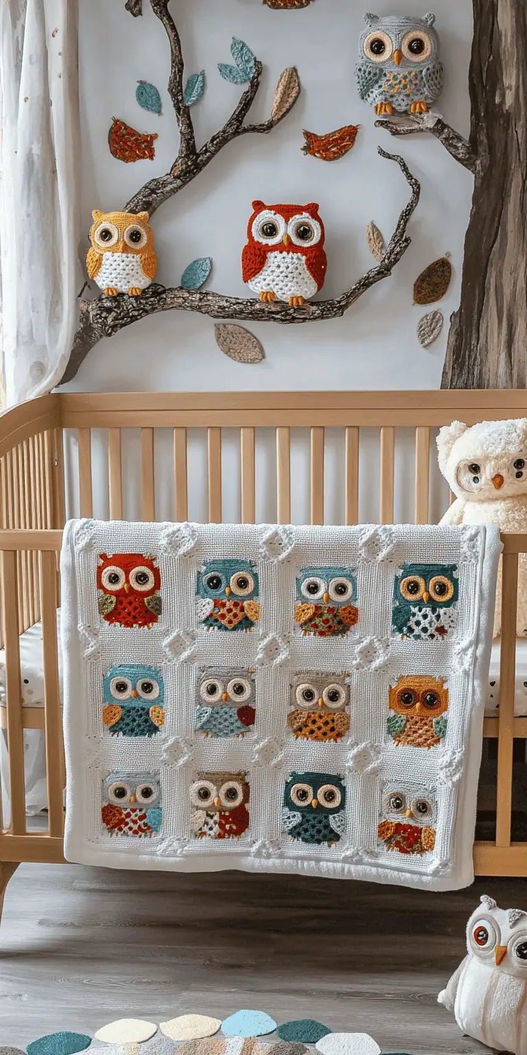 23 Baby Boy Blanket Crochet Patterns: Adorable Designs for Your Little One 27 Owl Themed Baby Blanket Crochet Pattern – Nellas Cottage