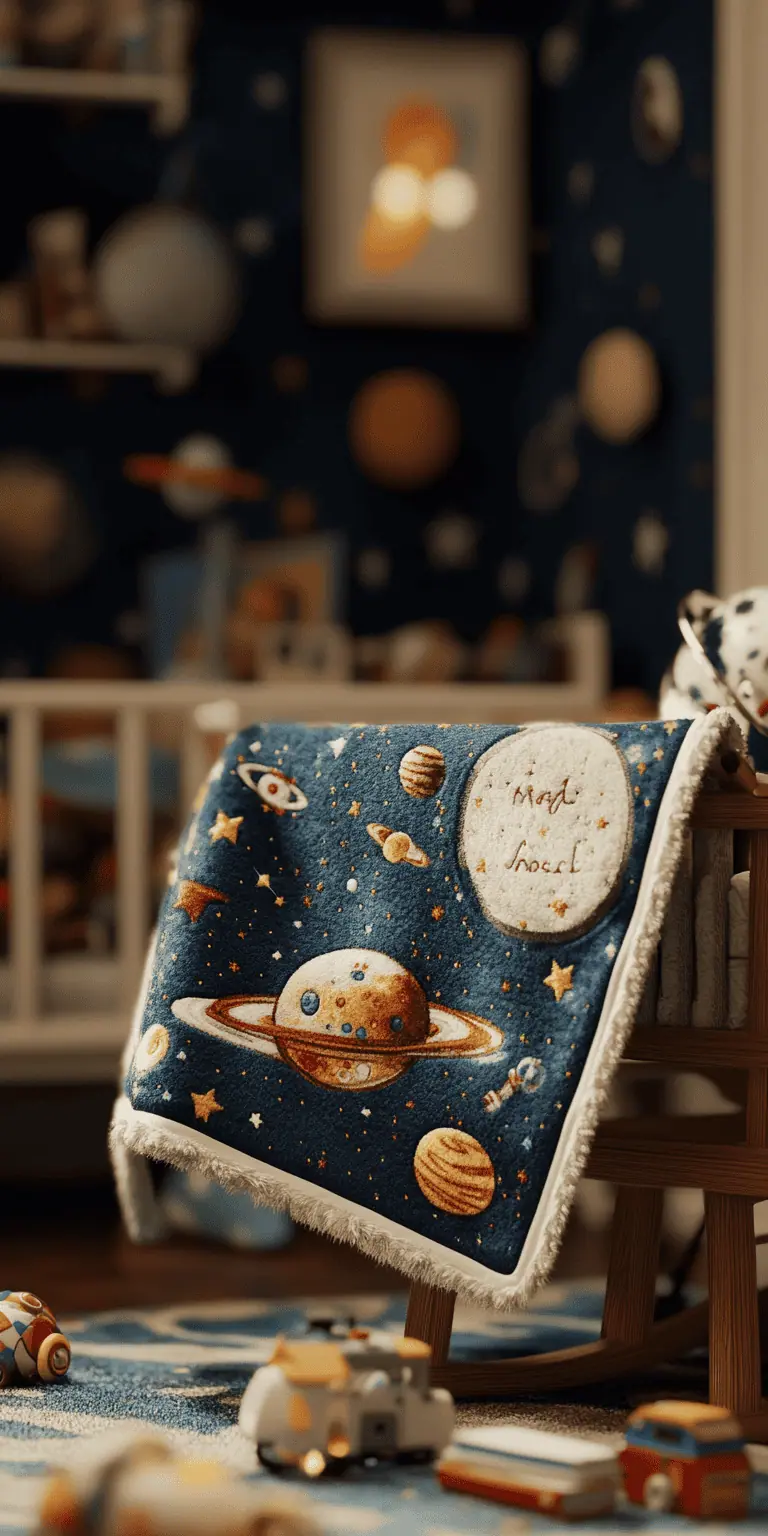23 Baby Boy Blanket Crochet Patterns: Adorable Designs for Your Little One 51 Personalized Space Themed Baby Boy Blanket
