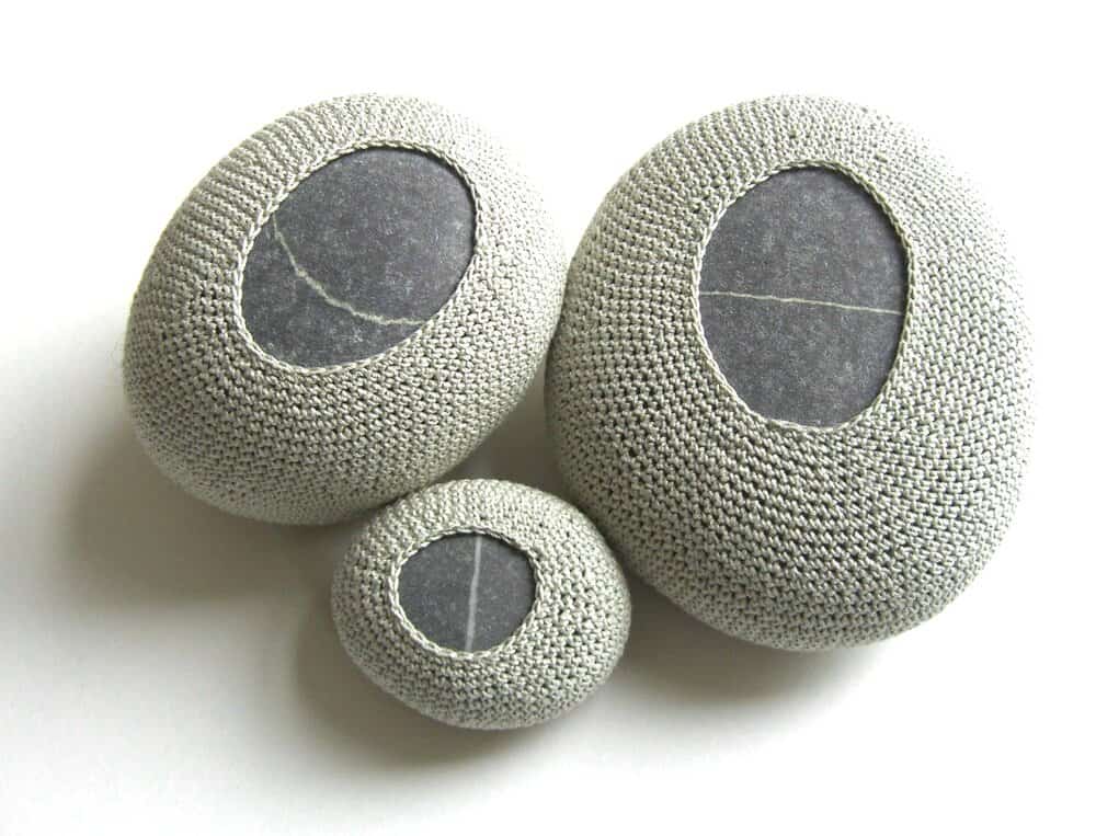 Nature-Inspired Crochet Art by Susanna Bauer 8 stones
