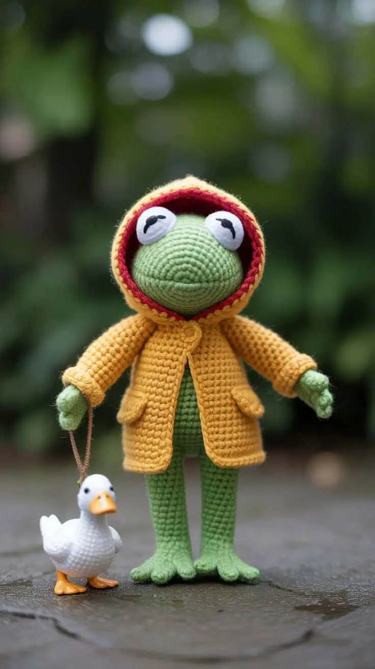 34 Frog Crochet Patterns: Create Adorable Amigurumi for All Crocheters 43 a close up photograph of a crocheted ker 309nOwcVR Re 947bXF3g wTH20hzoRbWCd0rPXdJ5JA
