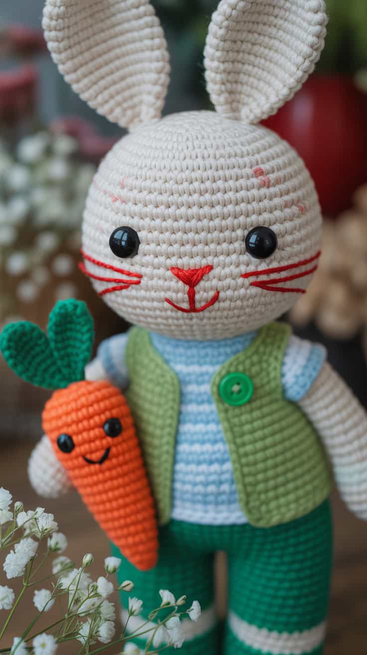 18 Easter Bunny Crochet Patterns: Celebrate Spring with Handmade Charm 22 a close up photograph of a handcrafted c 8eFTpMetTMebbYO0Ad5VEA wG BjFcVSAeIjVVWPCJF1g cover
