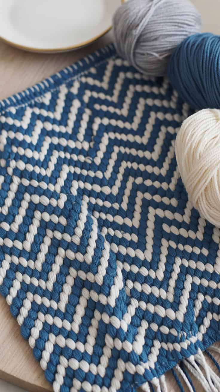 26 Mosaic Crochet Patterns: Boost Your Skills with Vibrant Designs 14 a close up photograph of a handwoven tex sgf9uZZ9RSq4Dtvg2Tsj1Q S4CWzpoVQ