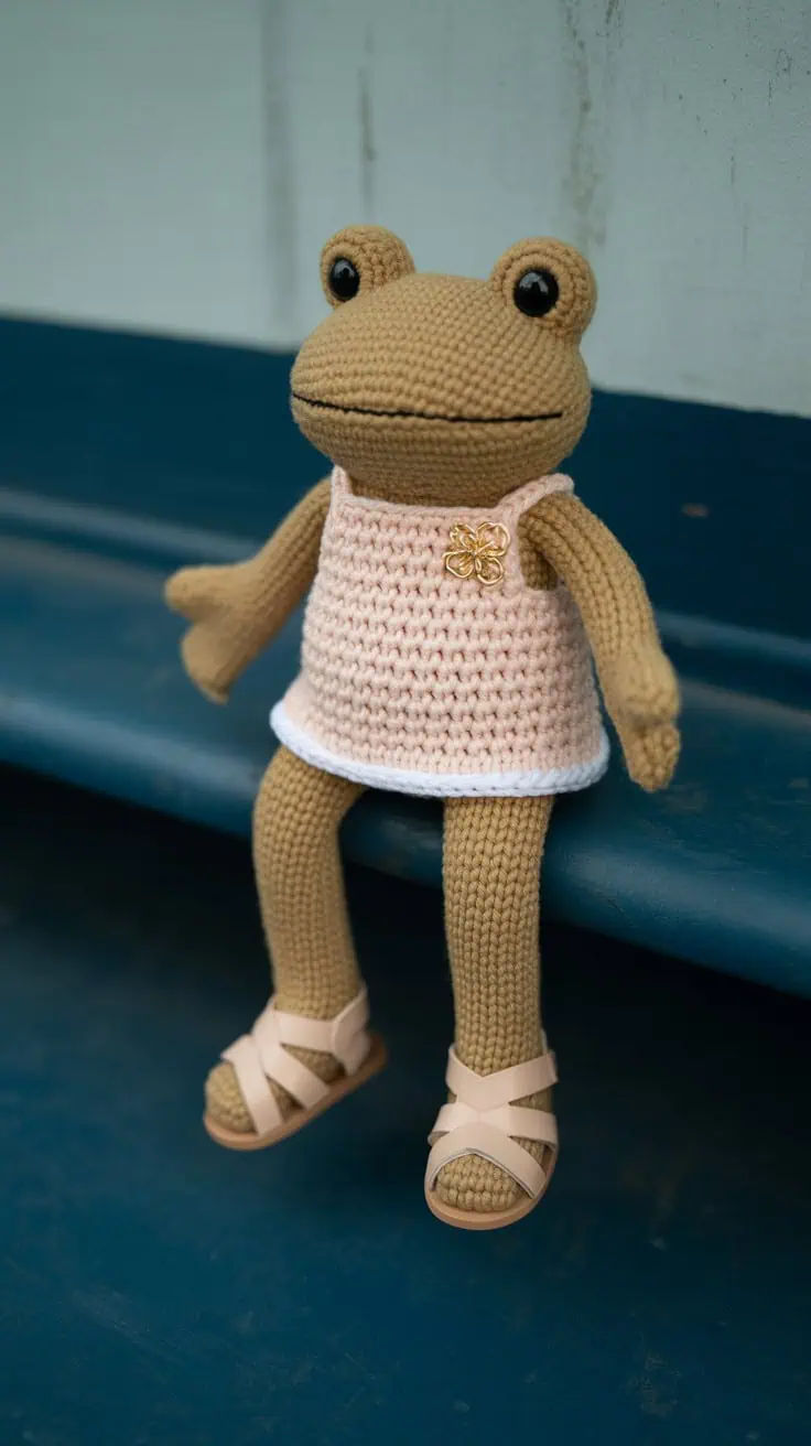 34 Frog Crochet Patterns: Create Adorable Amigurumi for All Crocheters 29 a close up photograph of a small brown p NXlYAOeUQNC8dIXFhJOOfA WRBHH1azQ9KWhWVYMo5Ajg