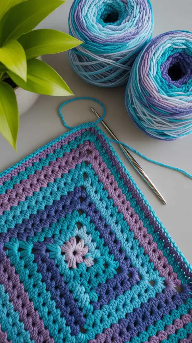 26 Mosaic Crochet Patterns: Boost Your Skills with Vibrant Designs 12 a close up photograph of an intricate cr 6rWtUWKsRy2gyehhucRbuA vyJFoRbsQBqqV0XnzXrViw
