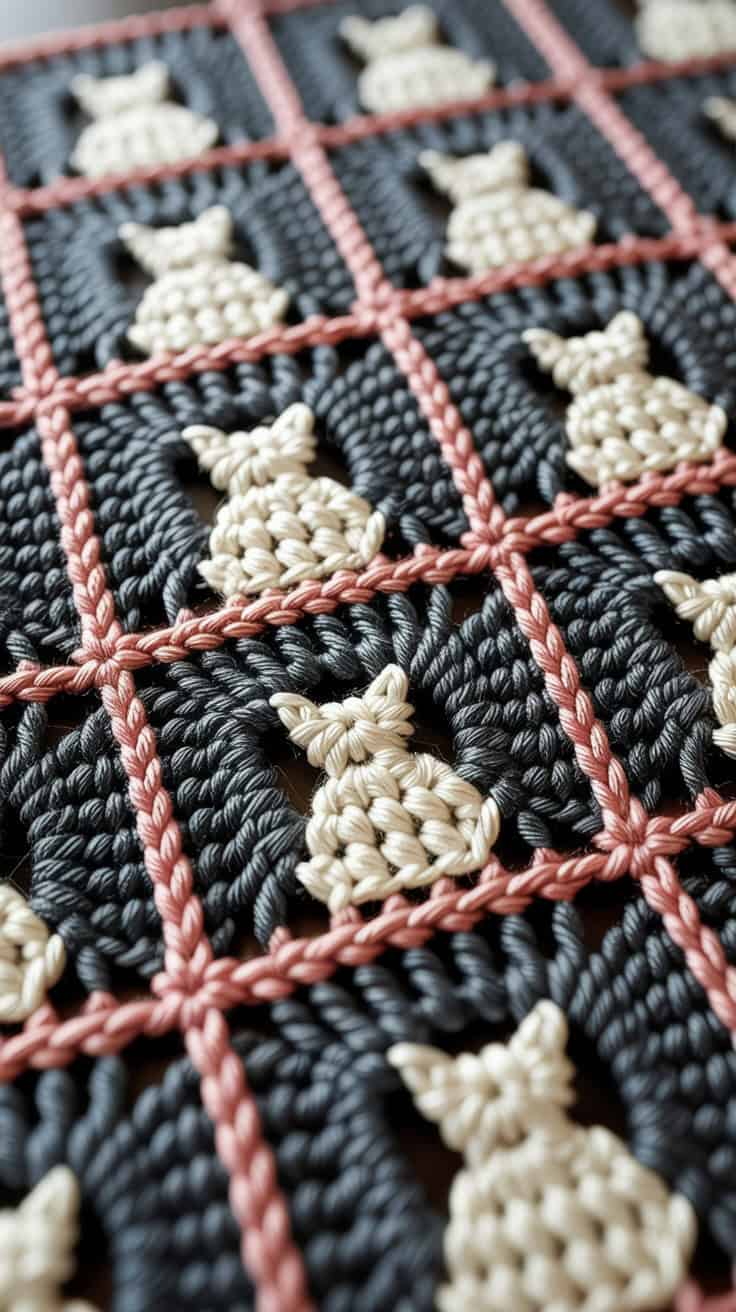 26 Mosaic Crochet Patterns: Boost Your Skills with Vibrant Designs 46 a close up photograph of an intricate cr ZwQwT4EZSJiOgbZAyISUAg IGcFg3ocQouaZQhUnAMOrQ