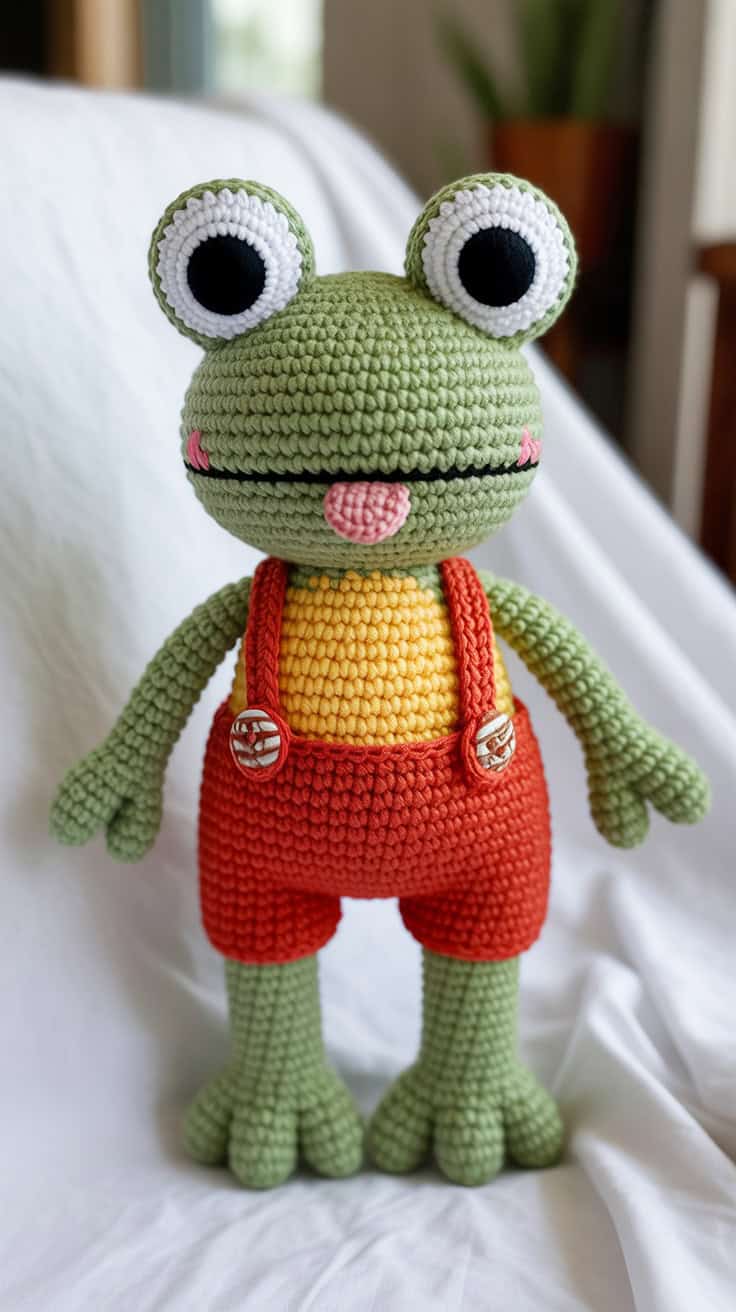 34 Frog Crochet Patterns: Create Adorable Amigurumi for All Crocheters 59 a handcrafted crochet frog amigurumi dol q29Zz o4Szu2 iQ465IZHQ RoodC6GmT2mhcu3mWe3qag