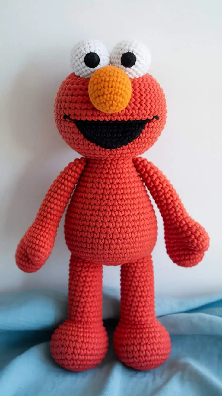 10 Elmo Crochet Patterns: Fun and Easy Projects for Sesame Street Fans 8 a photograph of a handcrafted crochet pl mAow1W0eRuCthD7 ygxNQA LFCp4uiQQac2LQ8ieM8Jw