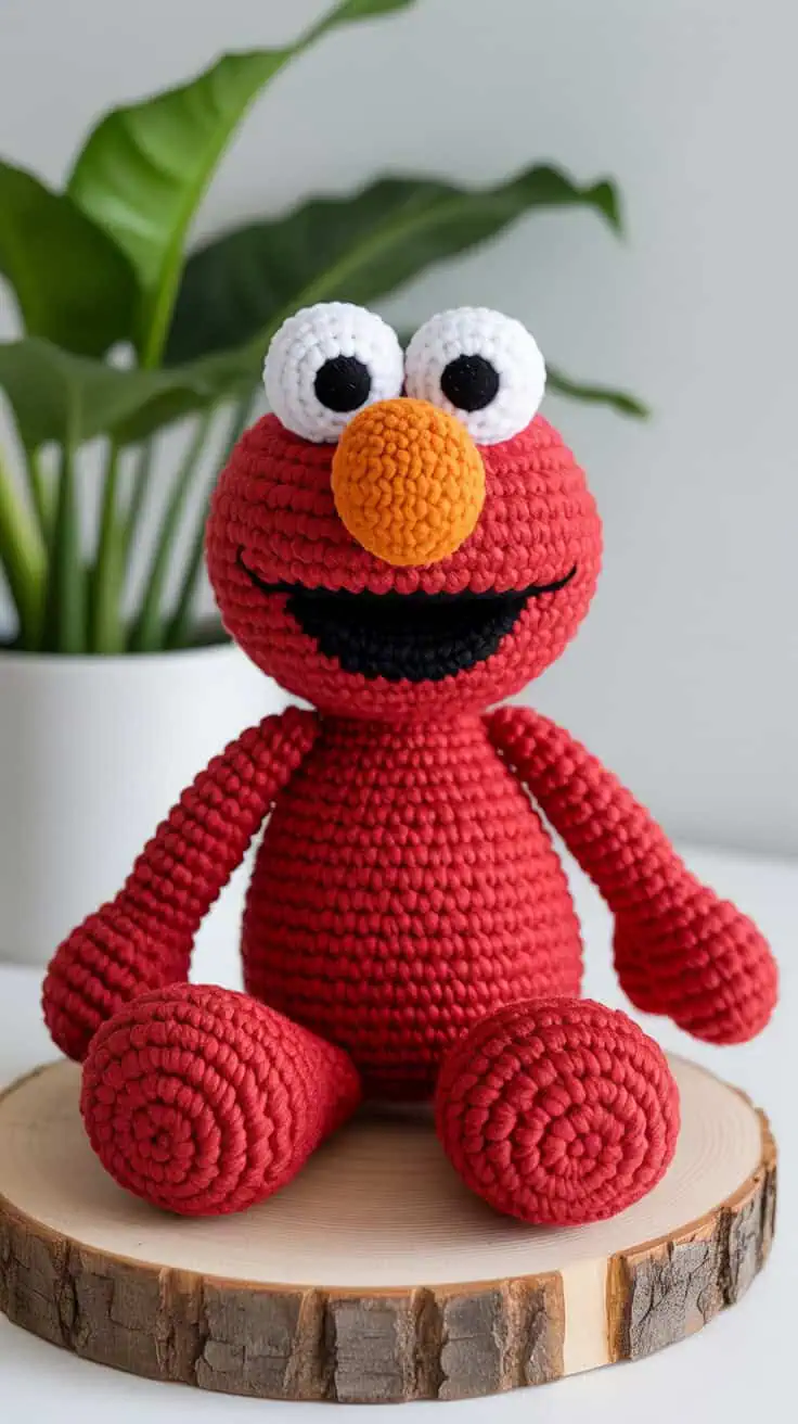 10 Elmo Crochet Patterns: Fun and Easy Projects for Sesame Street Fans 12 a photograph of a handcrafted crochet st XpvBrACoTf6QcB8qsBBUEQ 87xTParcRrKxc m1p6WRmw