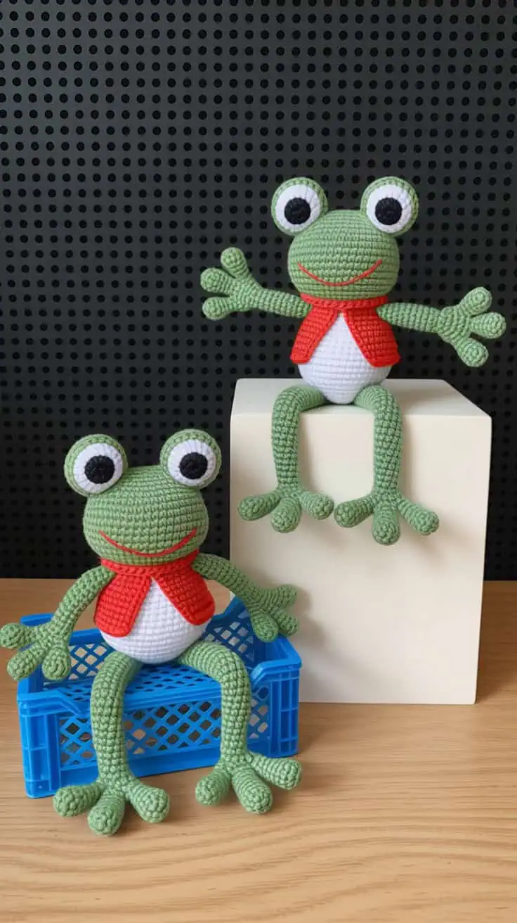 34 Frog Crochet Patterns: Create Adorable Amigurumi for All Crocheters 39 a photograph of two handcrafted crochet D5MMxXQFQt gY2fpbCJBMQ sRv hzS9RECKBJtbkRzUhw