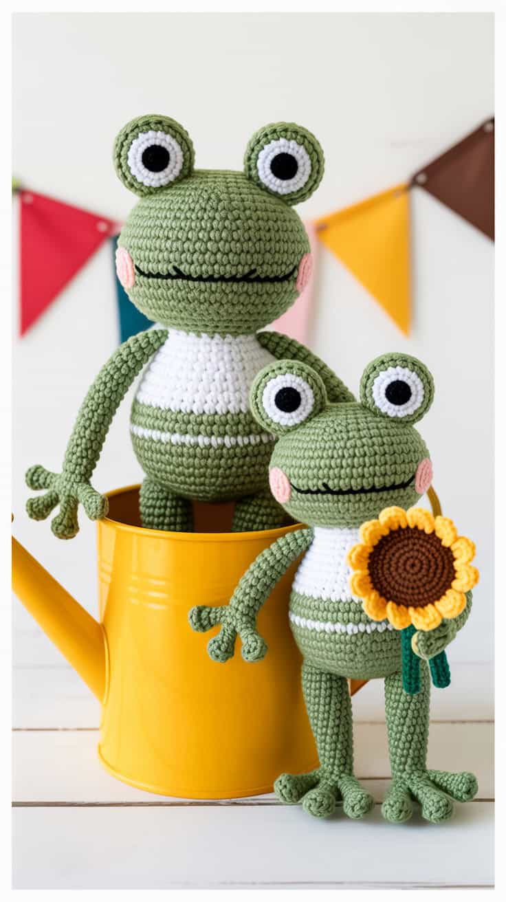 34 Frog Crochet Patterns: Create Adorable Amigurumi for All Crocheters 65 a product photo of two handcrafted croch KJj9MnyNSvegDQDZJXV Gg W3 hJCjXQlqVs45vu77i w