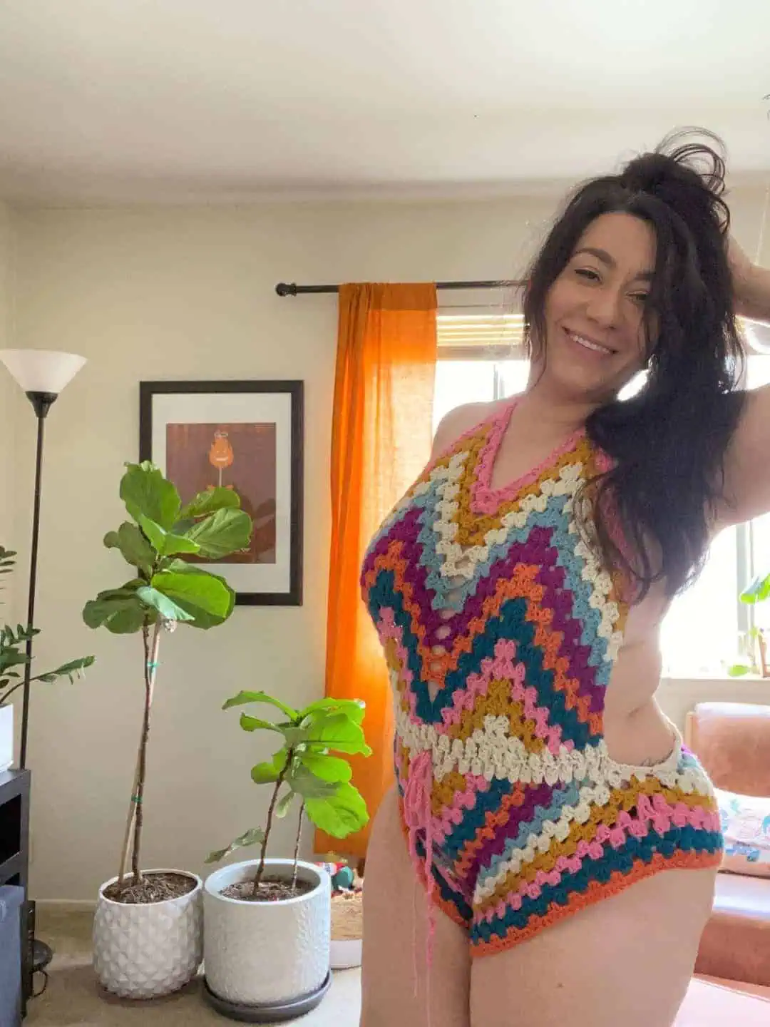 Crochet Fashion Pieces Perfect for the Next Coachella Event 21 Crochet Granny Bodysuit Onesie