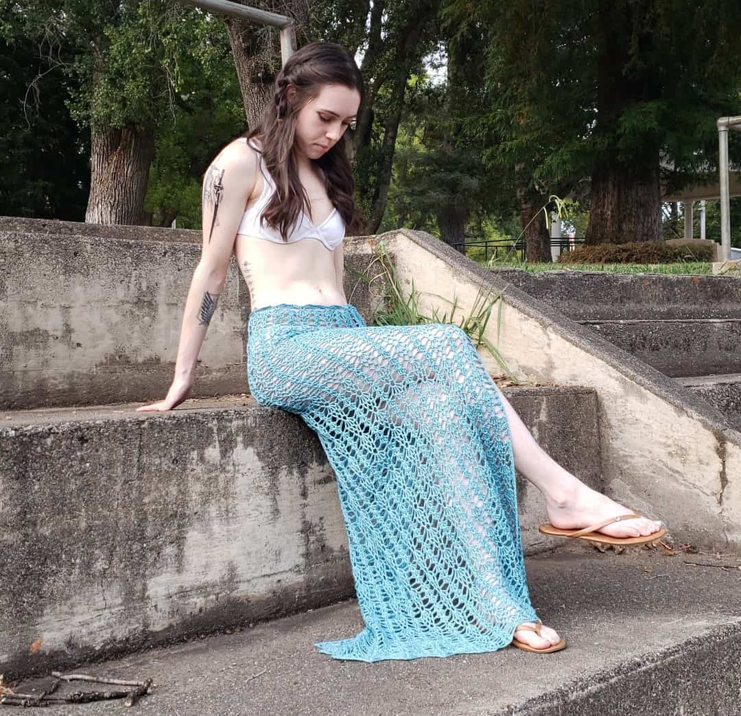 Crochet Fashion Pieces Perfect for the Next Coachella Event 41 Isla Crochet Maxi Skirt