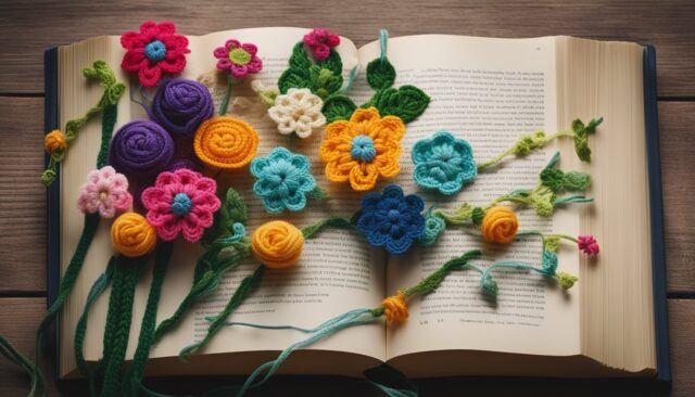 Flower Bookmark Crochet Pattern