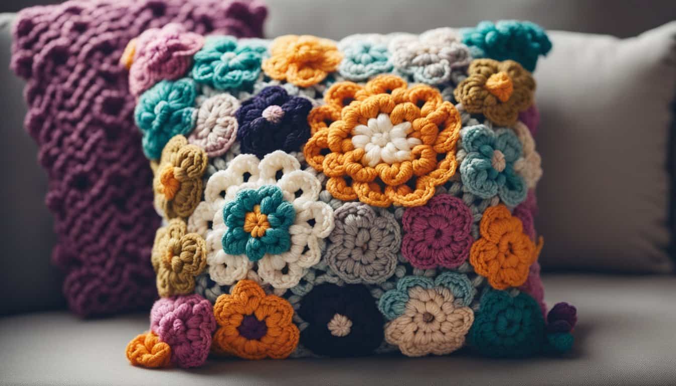 Flower Pillow Crochet Pattern