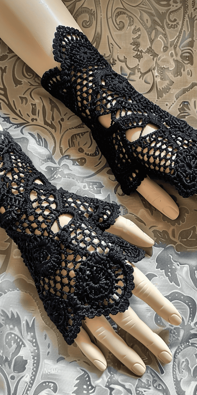 40 Victorian Fingerless Gloves Crochet Patterns: Add Elegance to Your