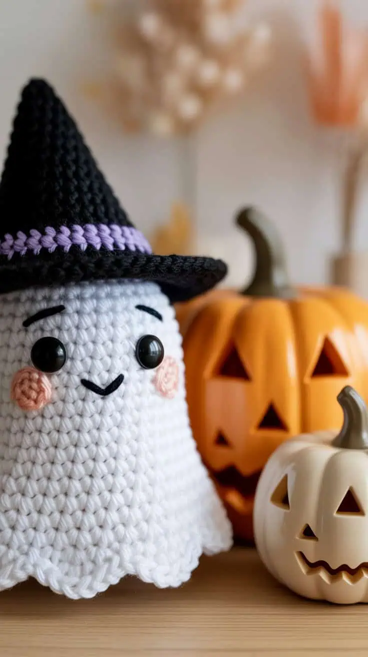 28 Halloween Crochet Patterns: Spooktacular Projects for All Ages 14 a close up photograph of a crocheted hal gjxGlh QTbW2Il5aonrdyQ RPUldY6FSR2YGgss4P802A