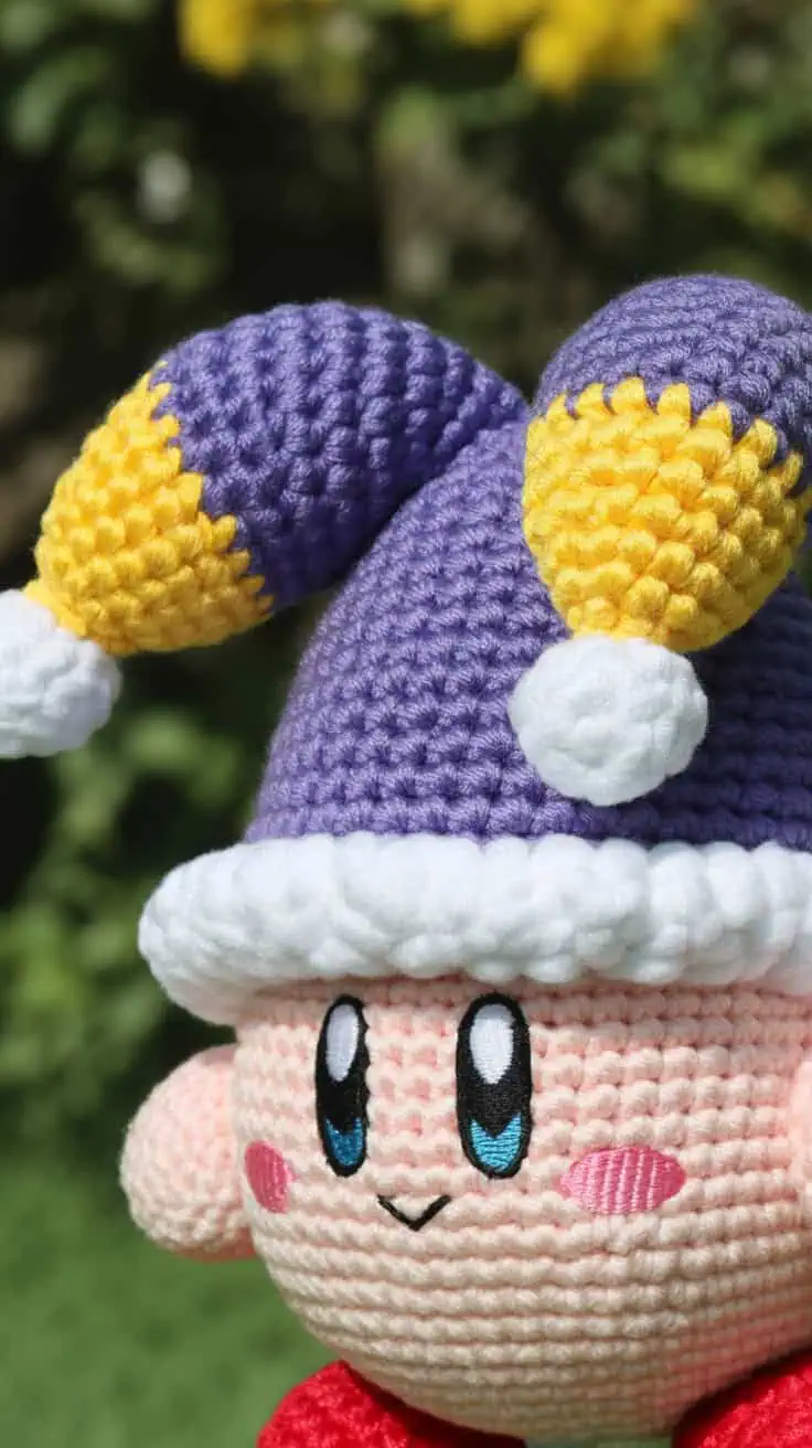 27 Kirby Crochet Patterns: Unleash Your Creativity with Fun Designs! 2 a close up photograph of a handmade croc bquN 0uqSrmxYhM4vRQ VA 5ggRqRqURd VrJWmYt4B0w
