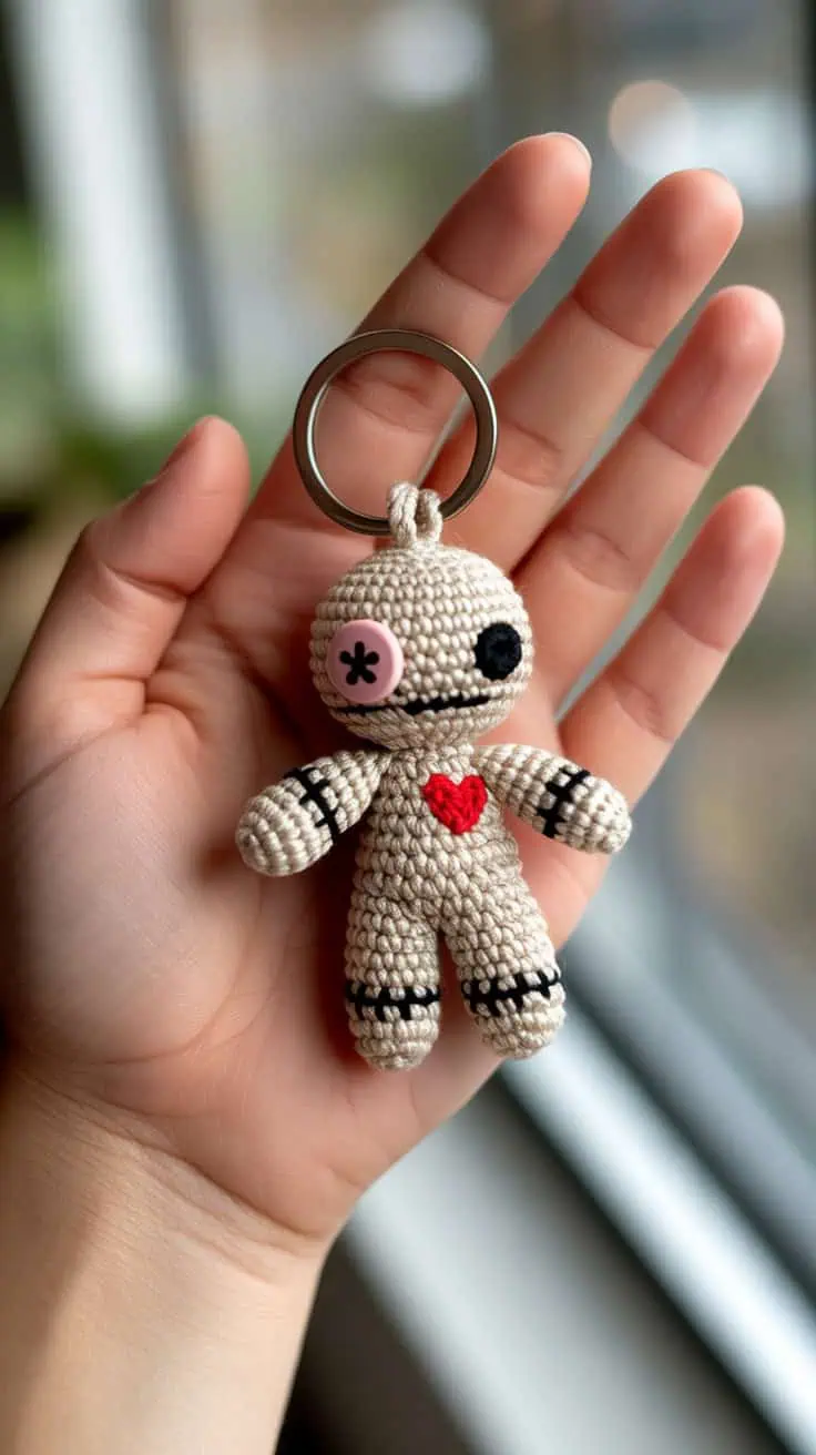 28 Halloween Crochet Patterns: Spooktacular Projects for All Ages 26 a close up photograph of a small crochet 2zDge1bER0GwUL8eD5Aj Q sgxbPuvTQnW3Oag gzYPXw