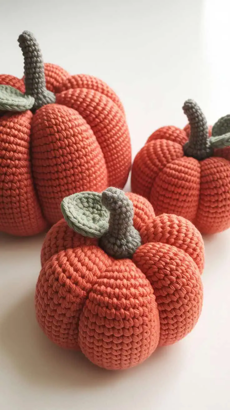 28 Halloween Crochet Patterns: Spooktacular Projects for All Ages 30 a close up photograph of three handcraft GKSlt PZSsykkRSDTBFGYA T OjFpUYREa 4F9keO0sKQ