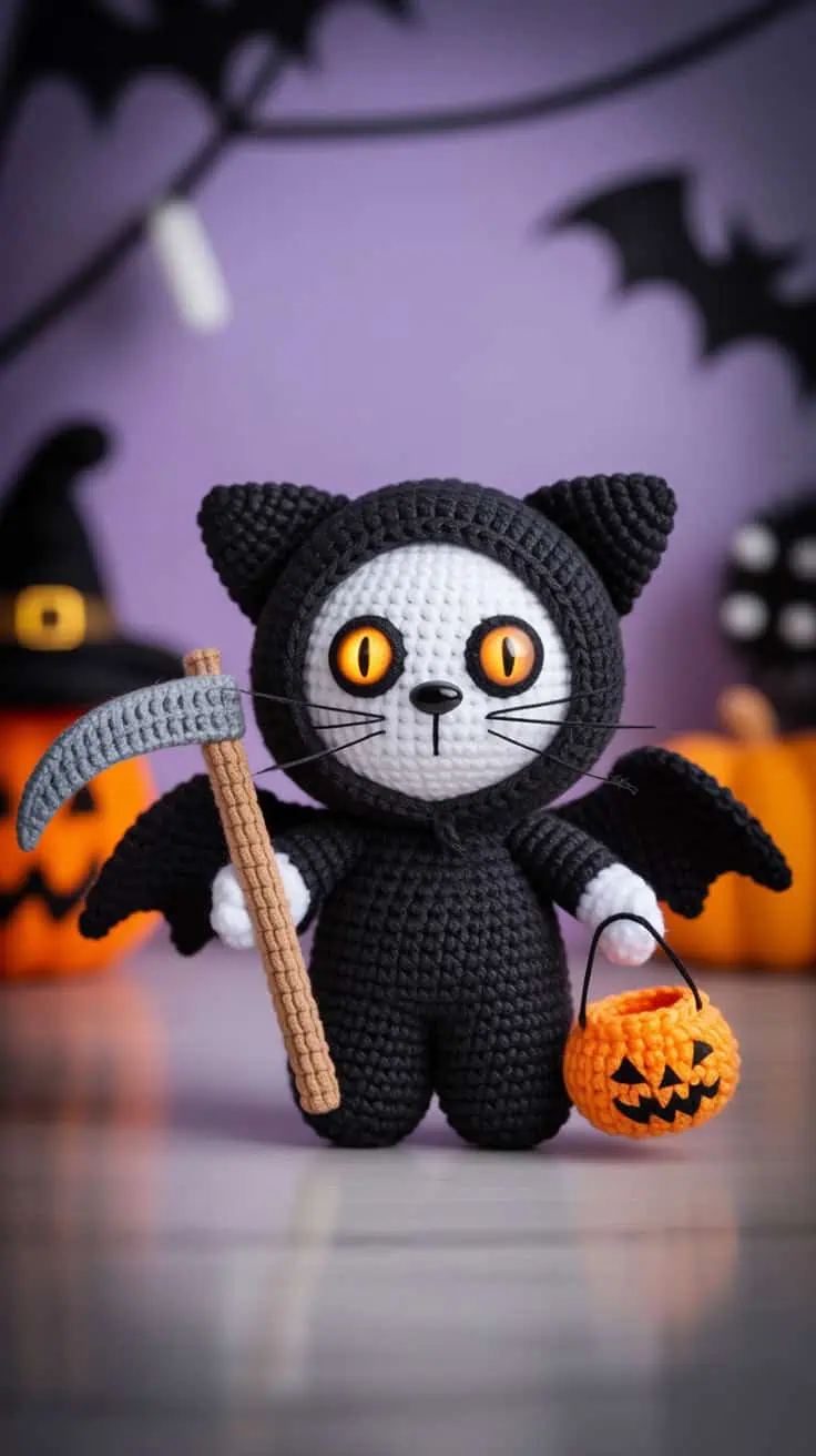 28 Halloween Crochet Patterns: Spooktacular Projects for All Ages 10 a halloween themed crocheted plush toy