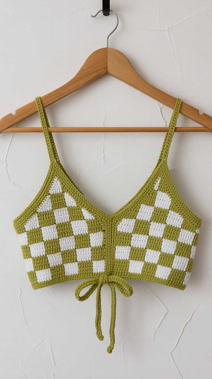 a handmade crochet crop top bralette han gxl