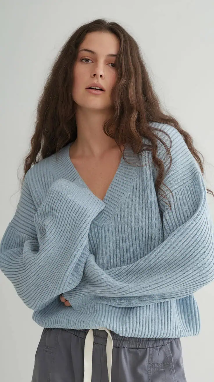 a photo of a woman with long wavy brown