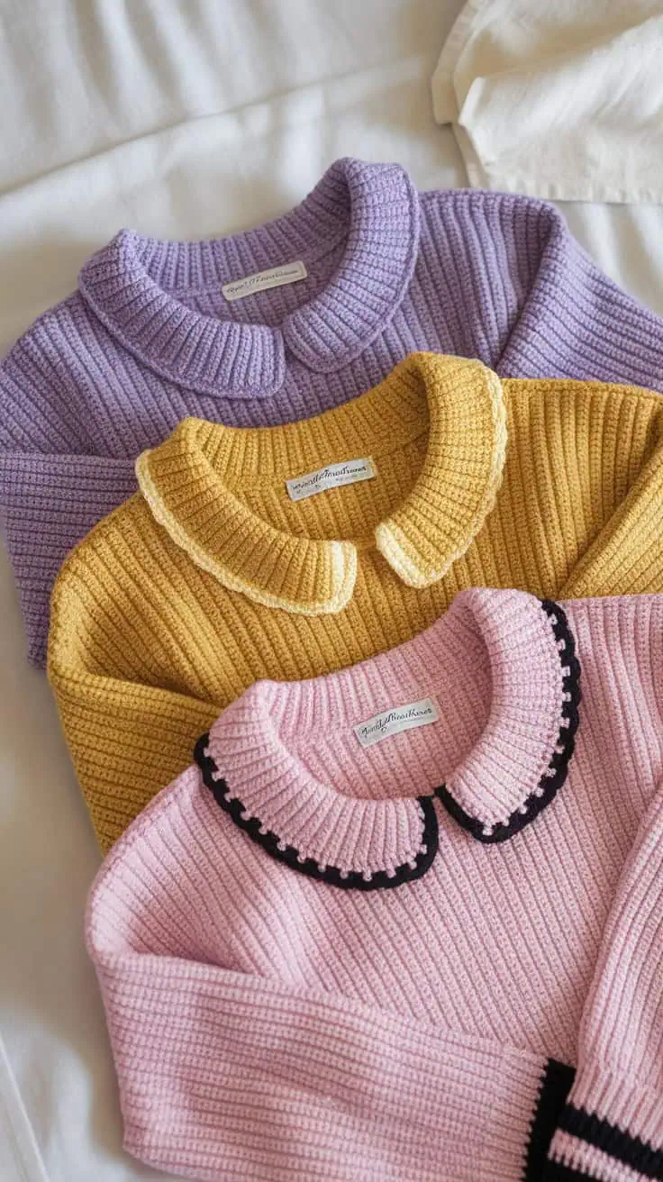 a photo of multiple crocheted sweaters l hGb5teW9Q7GT7tUC RmKpQ 845F7vGdTXKDi gBi e60g