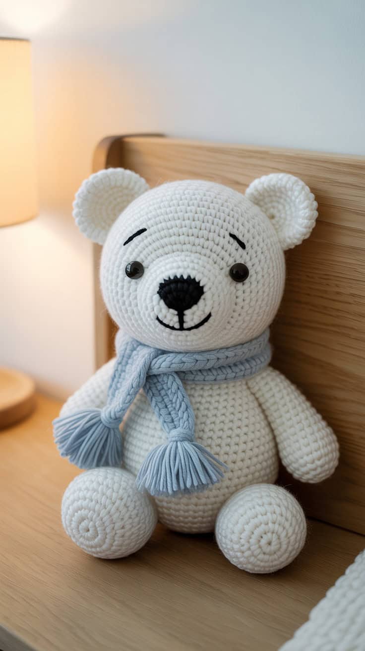 19 Polar Bear Crochet Patterns: Create Adorable Keepsakes for Everyone! 28 a photograph of a charming handcrafted w Q4tv0 hGQ SN sPgYQ8sPA g7cwTdyGT SMSmHsp338iw